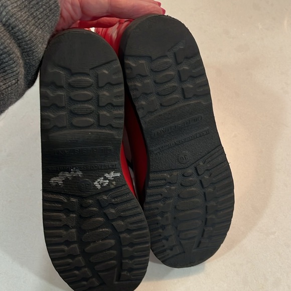 Isle Jacobsen Womens Short Rain Boots Red 36 Lace Up Cotton Lining Sustainable - Picture 6 of 15